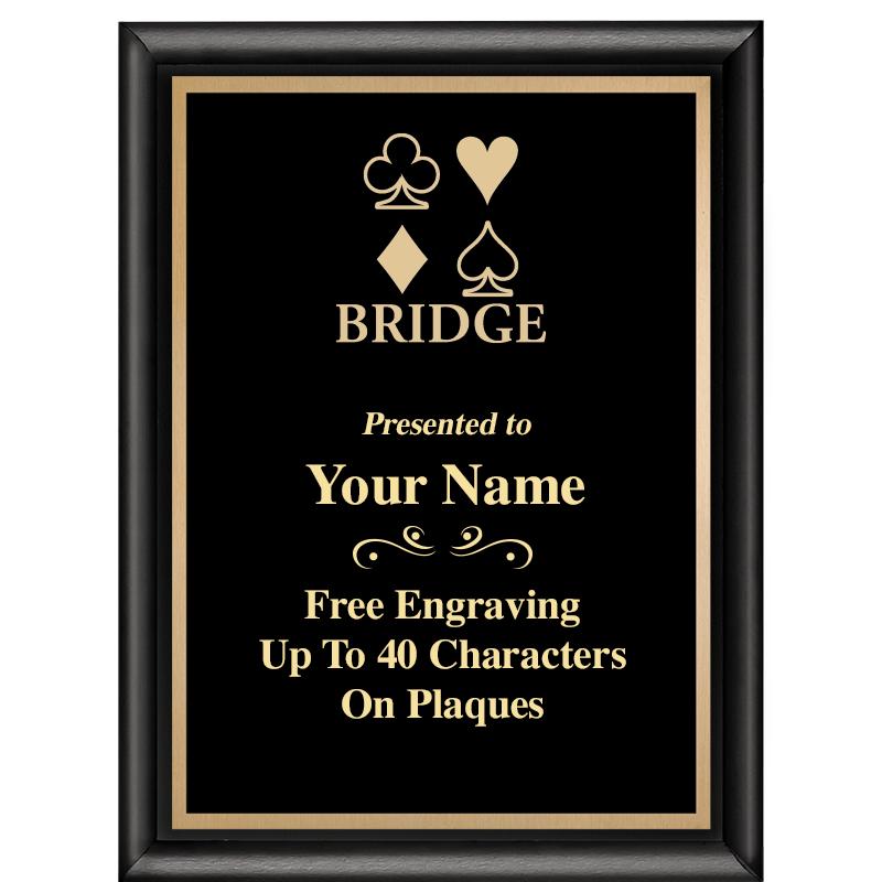 6X8 CLASSIC BLACK SHINY PLAQUE