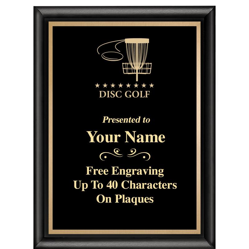 6X8 CLASSIC BLACK SHINY PLAQUE