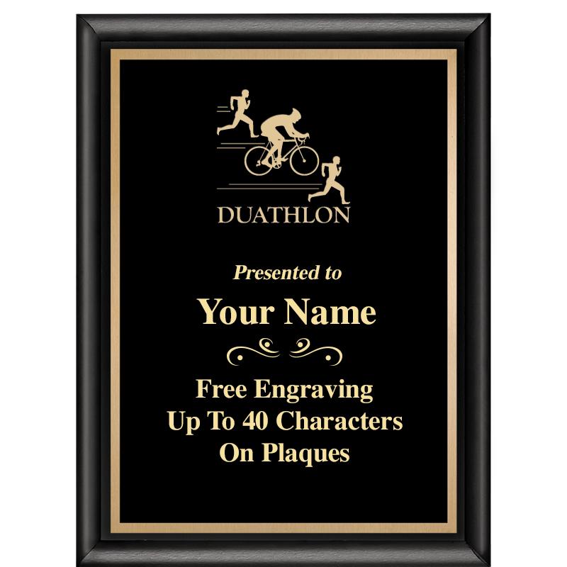 6X8 CLASSIC BLACK SHINY PLAQUE