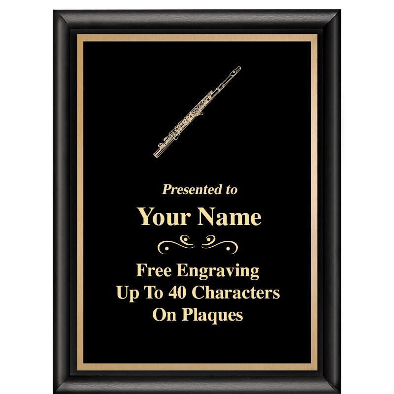 6X8 CLASSIC BLACK SHINY PLAQUE