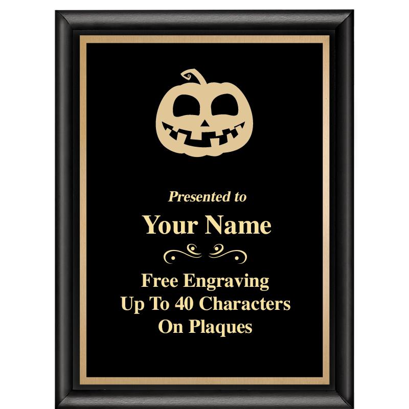 6X8 CLASSIC BLACK SHINY PLAQUE