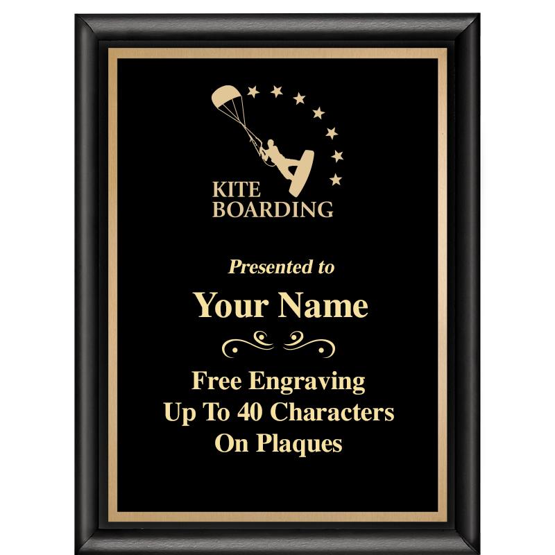 6X8 CLASSIC BLACK SHINY PLAQUE