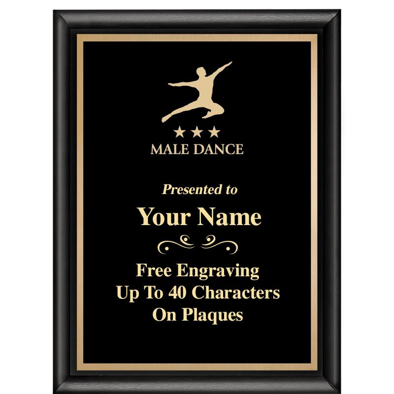 6X8 CLASSIC BLACK SHINY PLAQUE