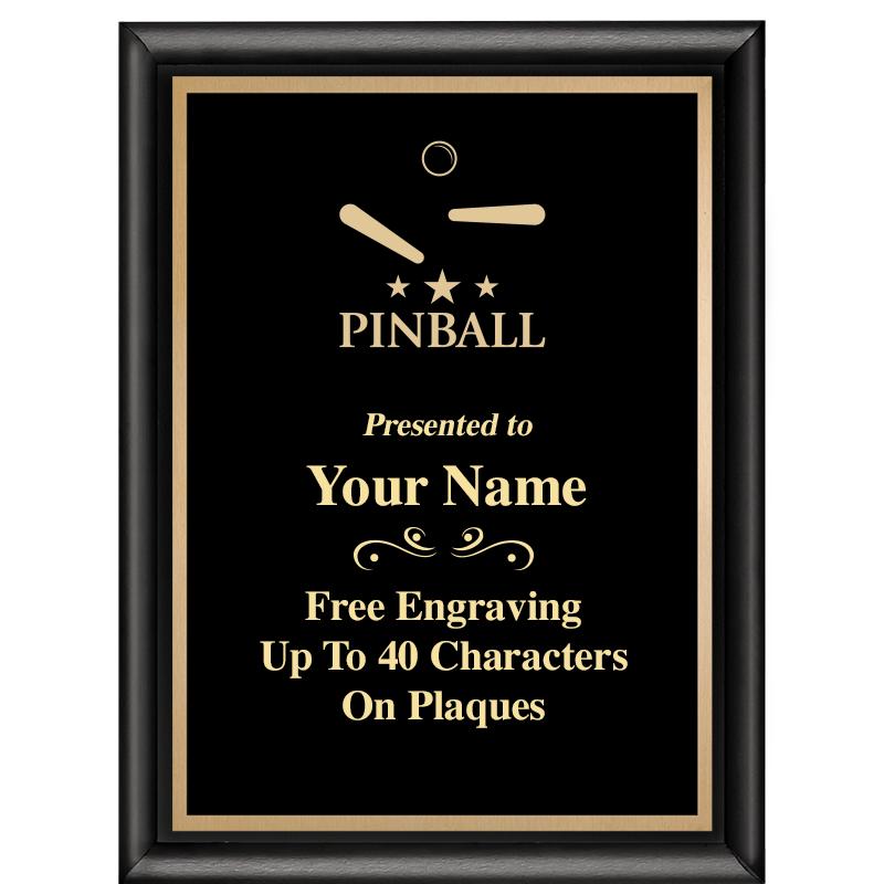 6X8 CLASSIC BLACK SHINY PLAQUE