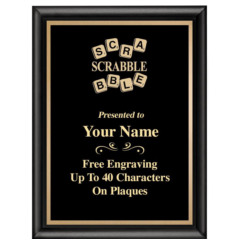 6X8 CLASSIC BLACK SHINY PLAQUE