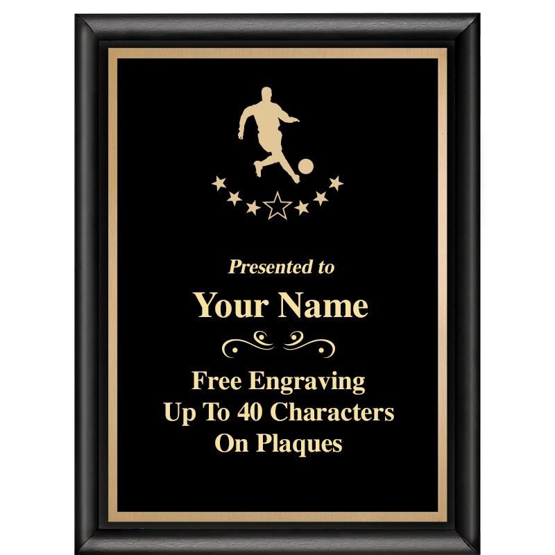 6X8 CLASSIC BLACK SHINY PLAQUE