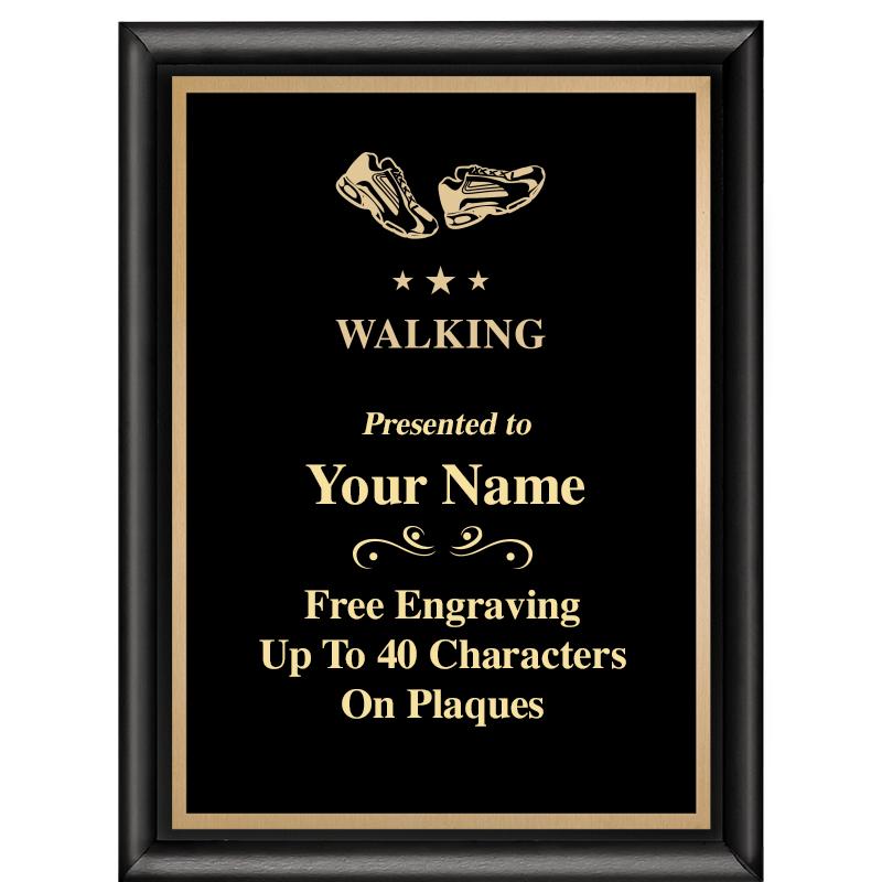 6X8 CLASSIC BLACK SHINY PLAQUE