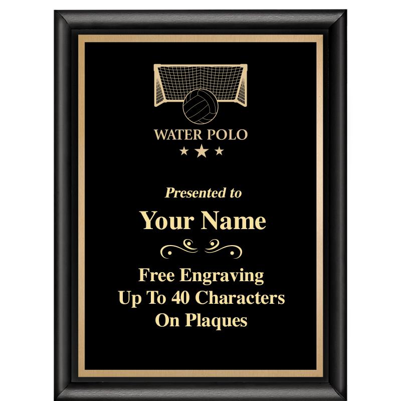 6X8 CLASSIC BLACK SHINY PLAQUE