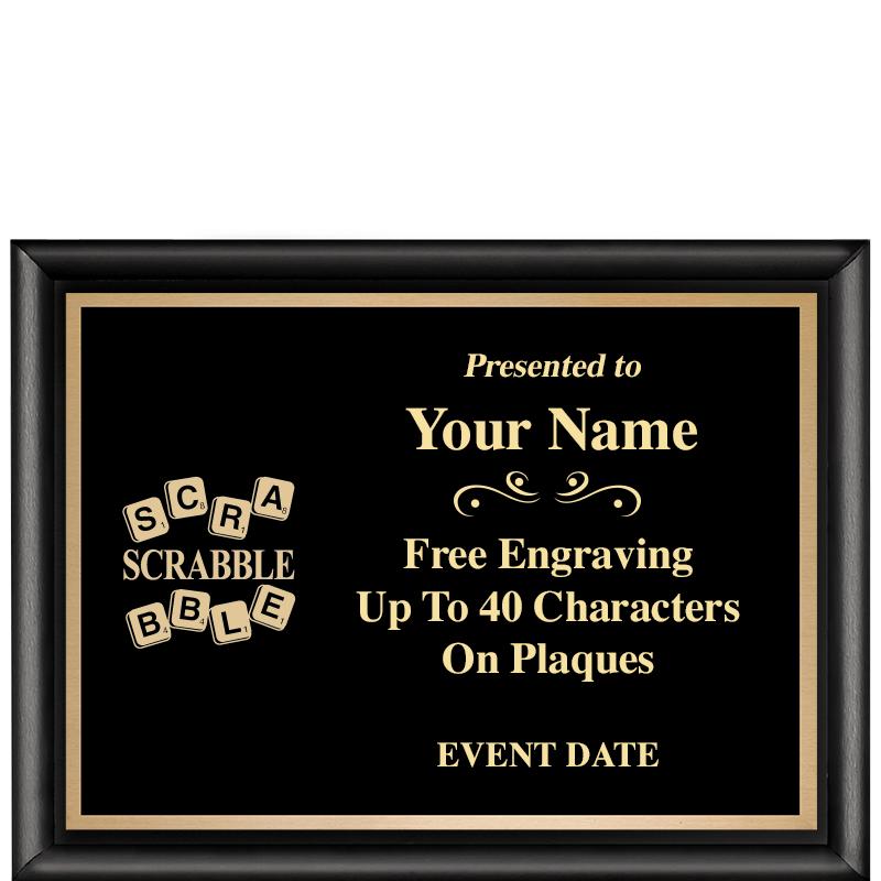 8X6 CLASSIC BLACK SHINY PLAQUE