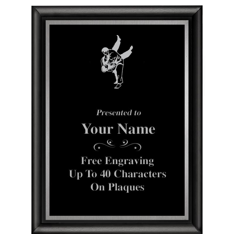 6"X8" CLASSIC BLK SHINY PLQ SV