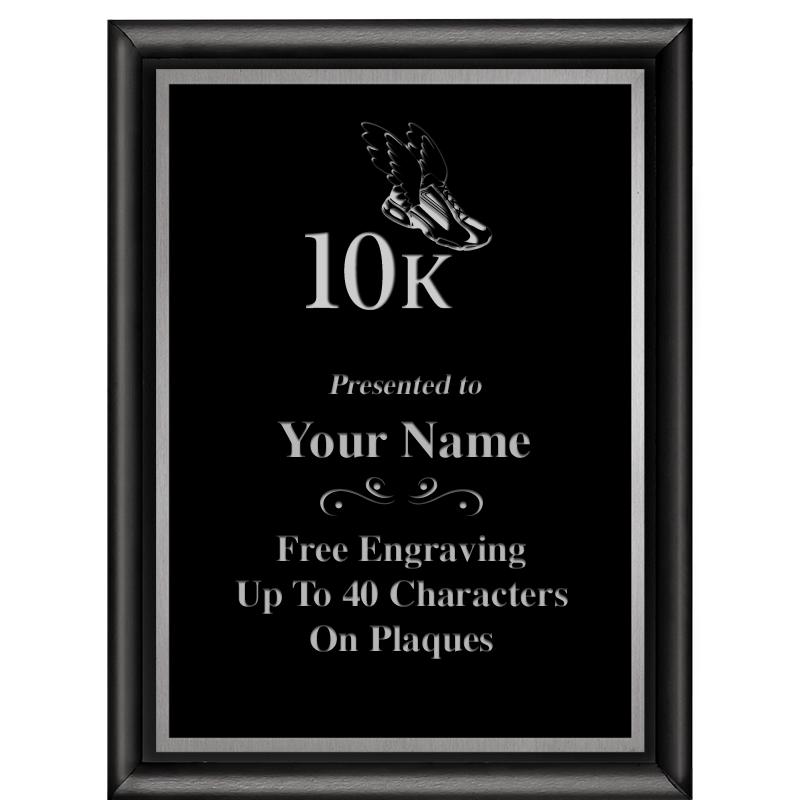 6"X8" CLASSIC BLK SHINY PLQ SV