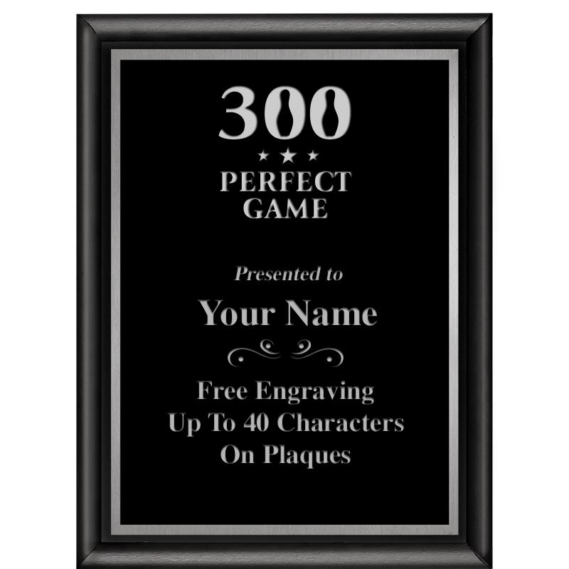 6"X8" CLASSIC BLK SHINY PLQ SV