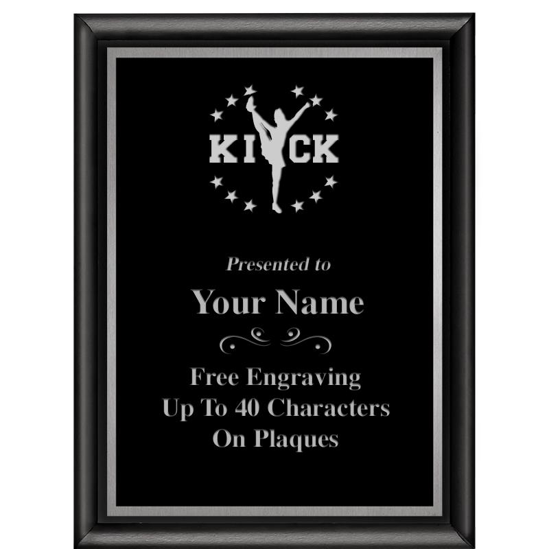 6"X8" CLASSIC BLK SHINY PLQ SV