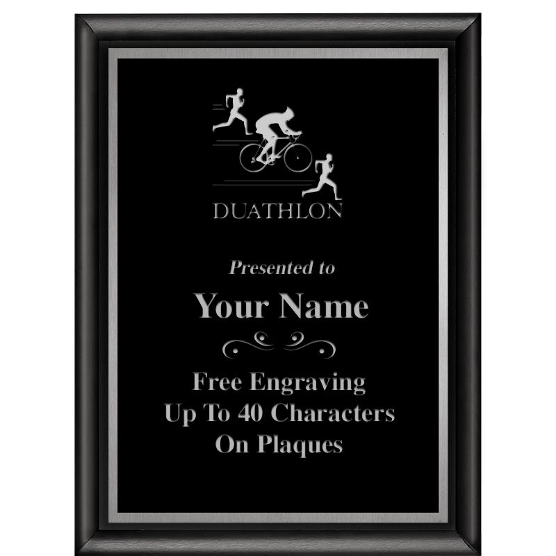 6"X8" CLASSIC BLK SHINY PLQ SV