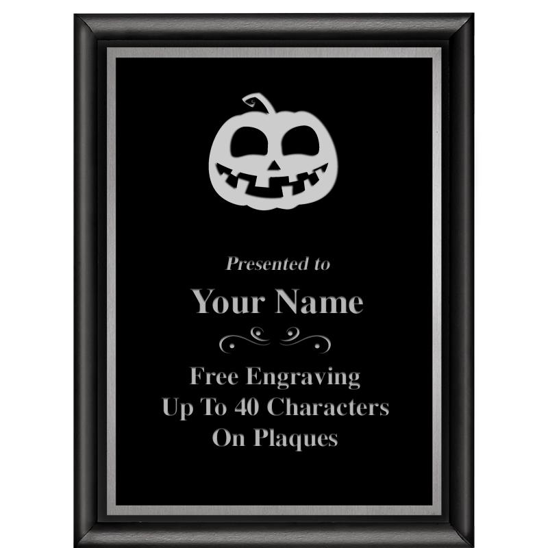 6"X8" CLASSIC BLK SHINY PLQ SV