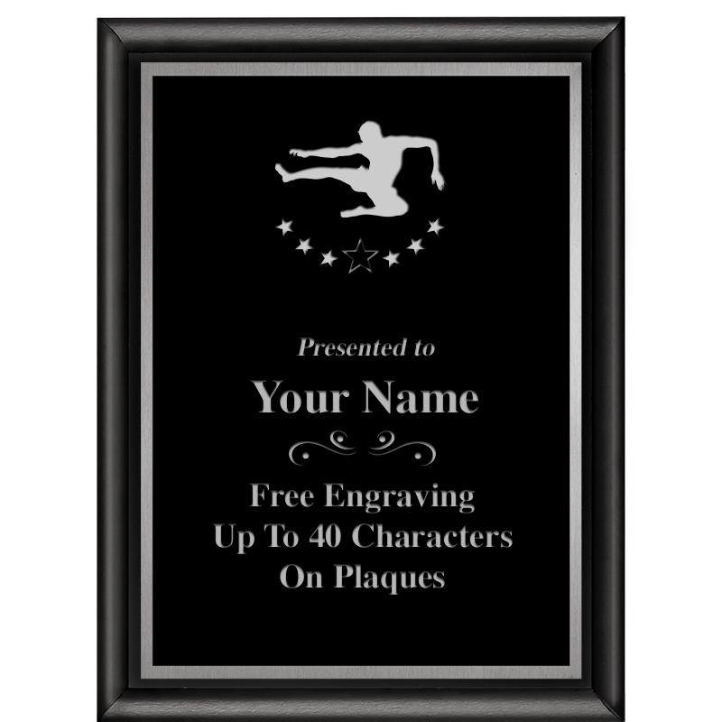 6"X8" CLASSIC BLK SHINY PLQ SV