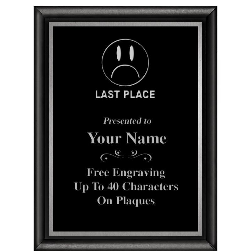 6"X8" CLASSIC BLK SHINY PLQ SV