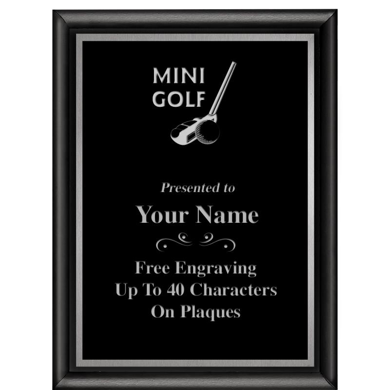 6"X8" CLASSIC BLK SHINY PLQ SV