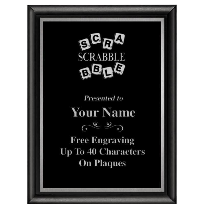 6"X8" CLASSIC BLK SHINY PLQ SV