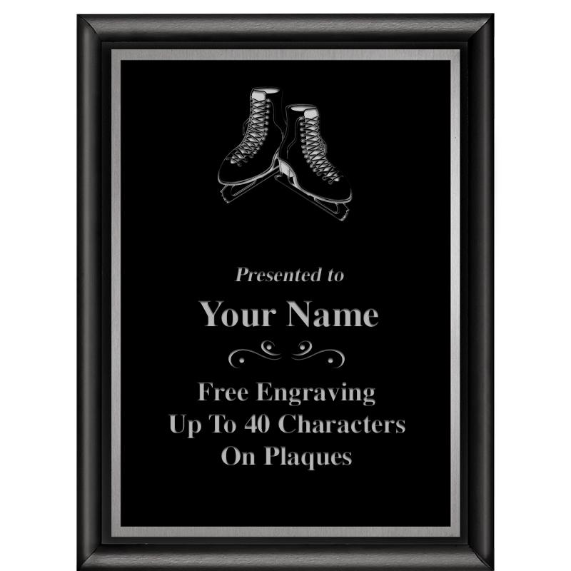 6"X8" CLASSIC BLK SHINY PLQ SV