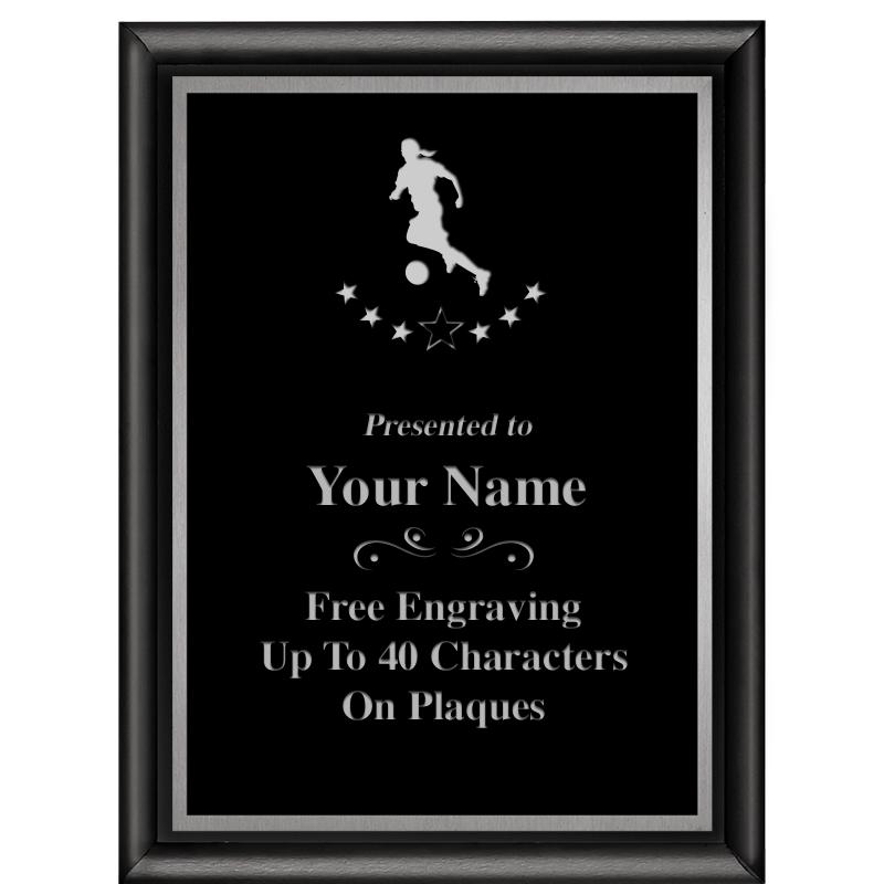 6"X8" CLASSIC BLK SHINY PLQ SV