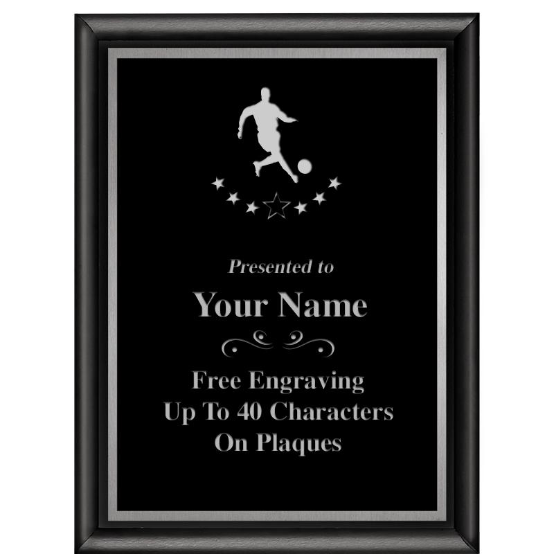 6"X8" CLASSIC BLK SHINY PLQ SV