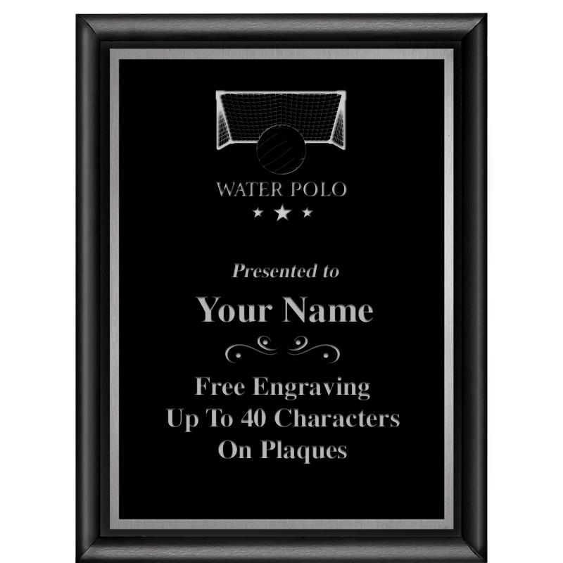 6"X8" CLASSIC BLK SHINY PLQ SV