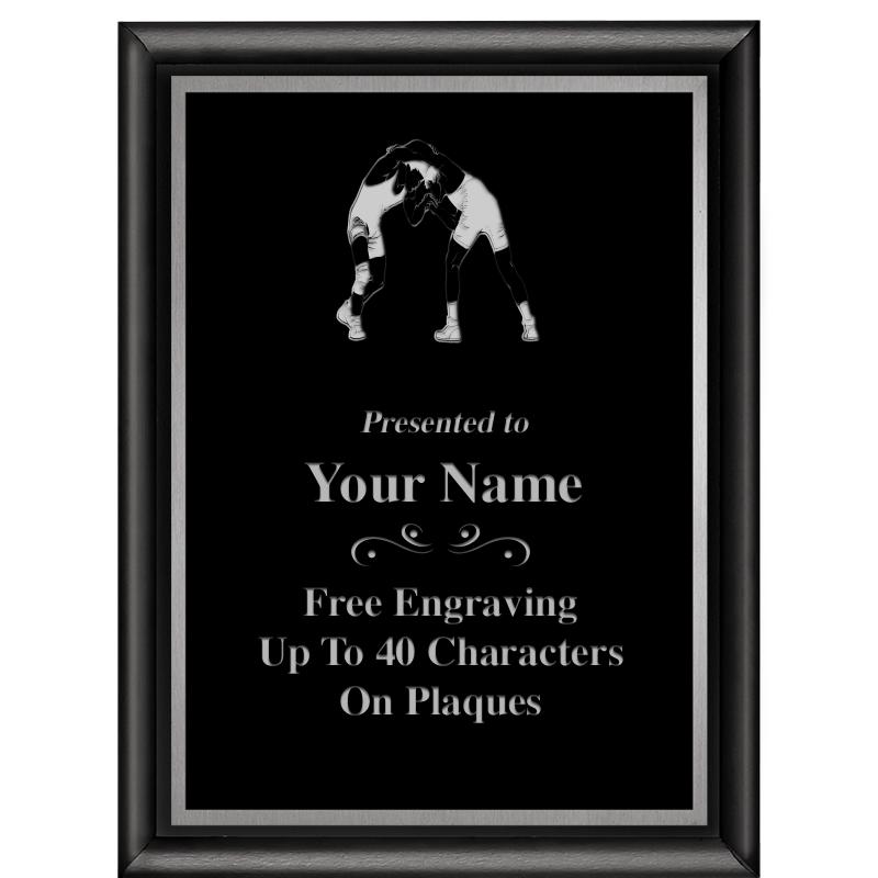 6"X8" CLASSIC BLK SHINY PLQ SV