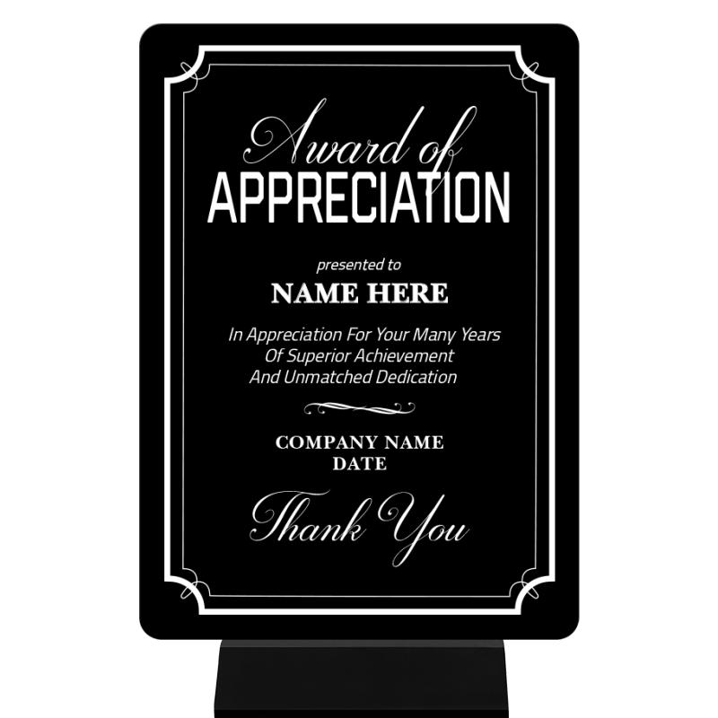 5X7 CLR MTL AWD APPREC BK BASE