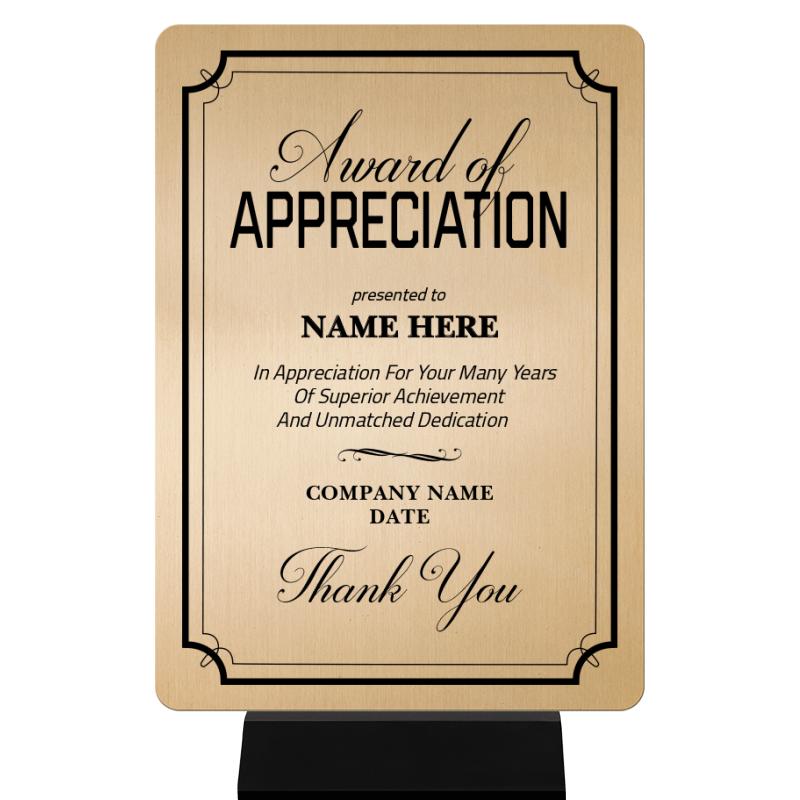 5X7 CLR MTL AWD APPREC BK BASE