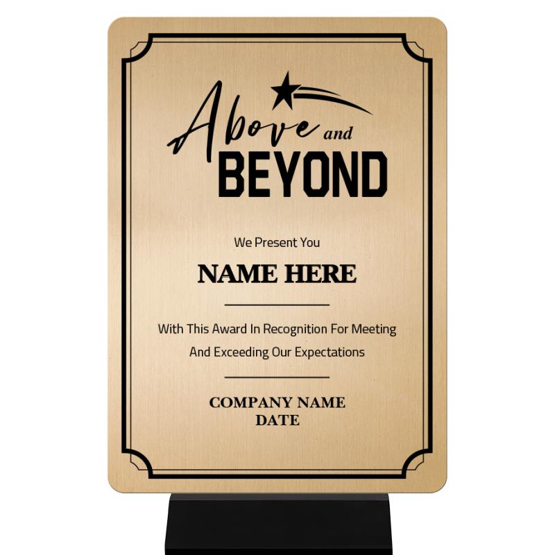 5X7 CLR MTL ABV & BYND BK BSE