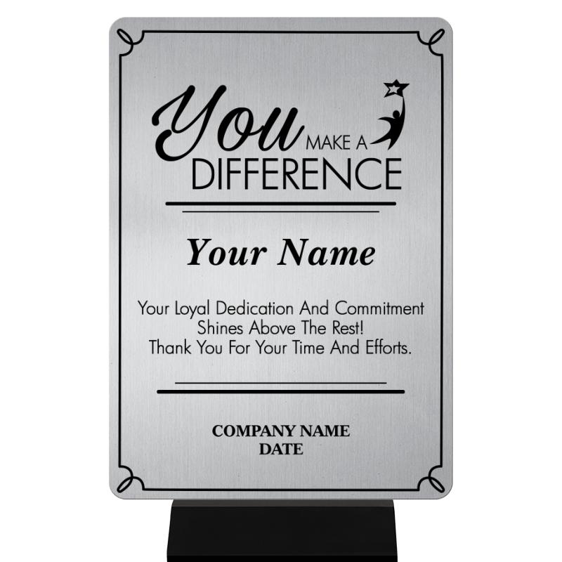 5X7 CLR MTL YOU MKE DFF BK BSE