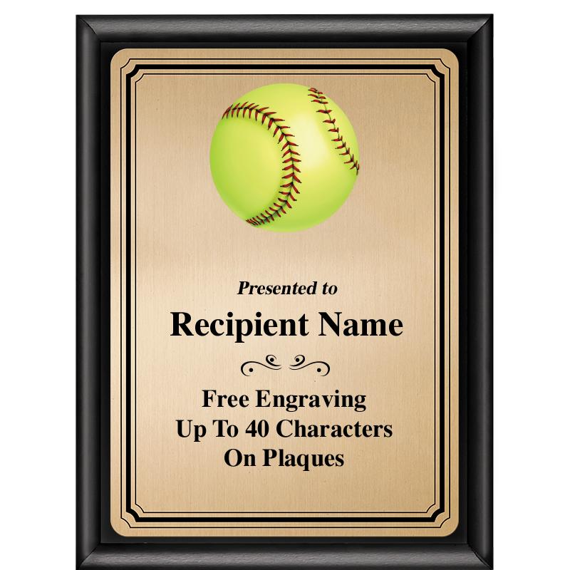 6X8 GOLD TRIO PLT BLK SHNY PLQ