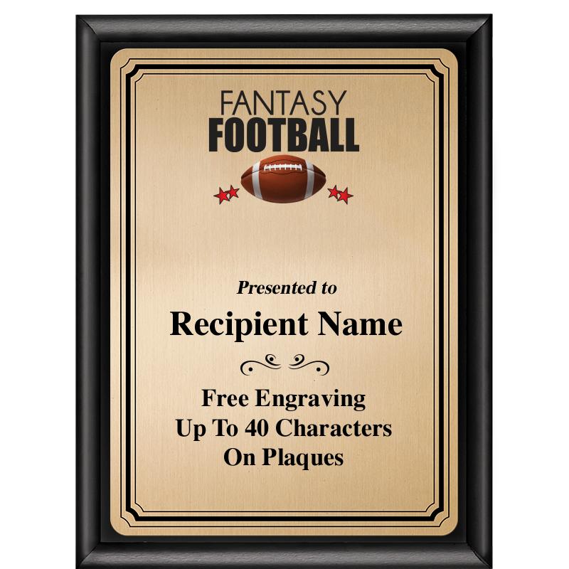 6X8 GOLD TRIO PLT BLK SHNY PLQ