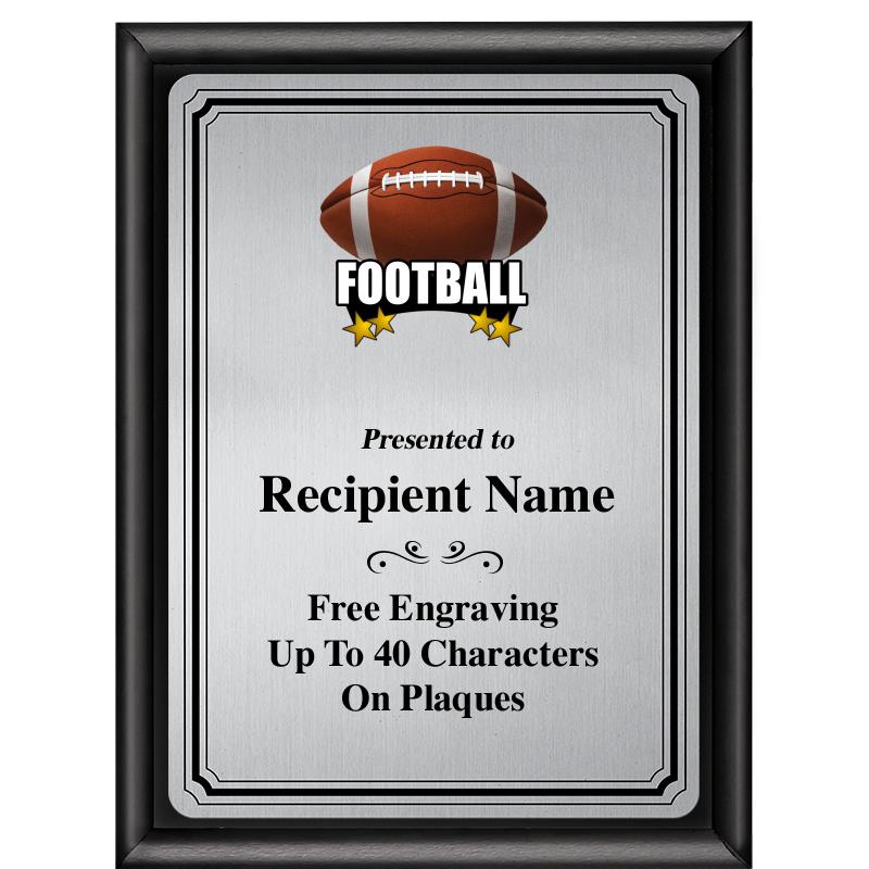 6X8 SLVR TRIO PLT BLK SHNY PLQ