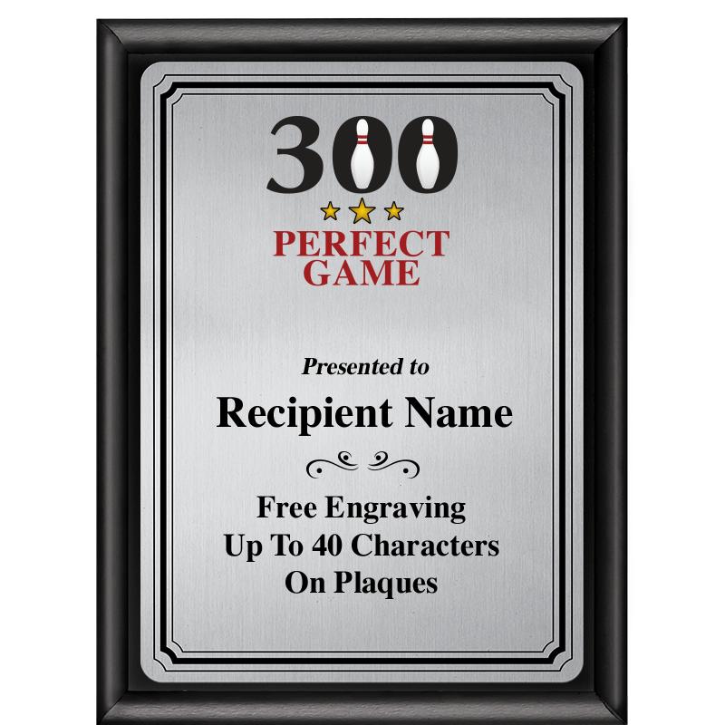 6X8 SLVR TRIO PLT BLK SHNY PLQ