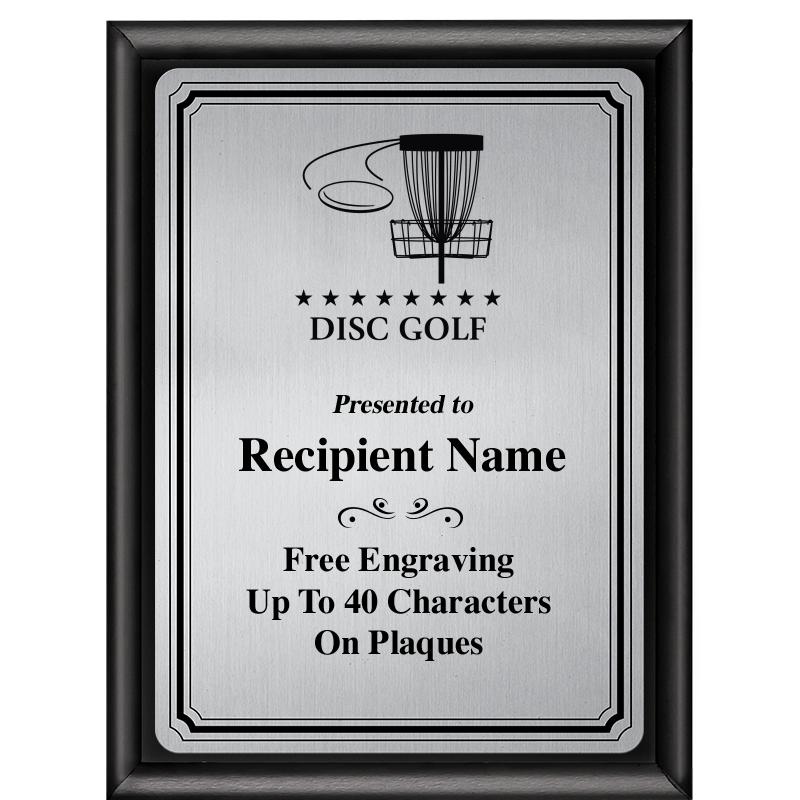 6X8 SLVR TRIO PLT BLK SHNY PLQ