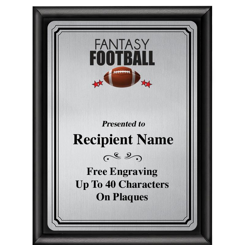 6X8 SLVR TRIO PLT BLK SHNY PLQ