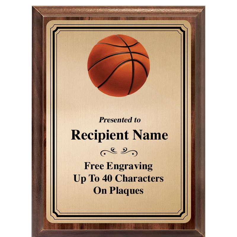 6X8 GOLD TRIO PLT WOOD PLQ