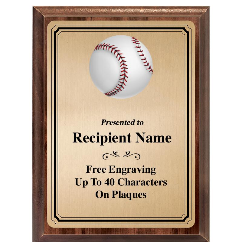 6X8 GOLD TRIO PLT WOOD PLQ