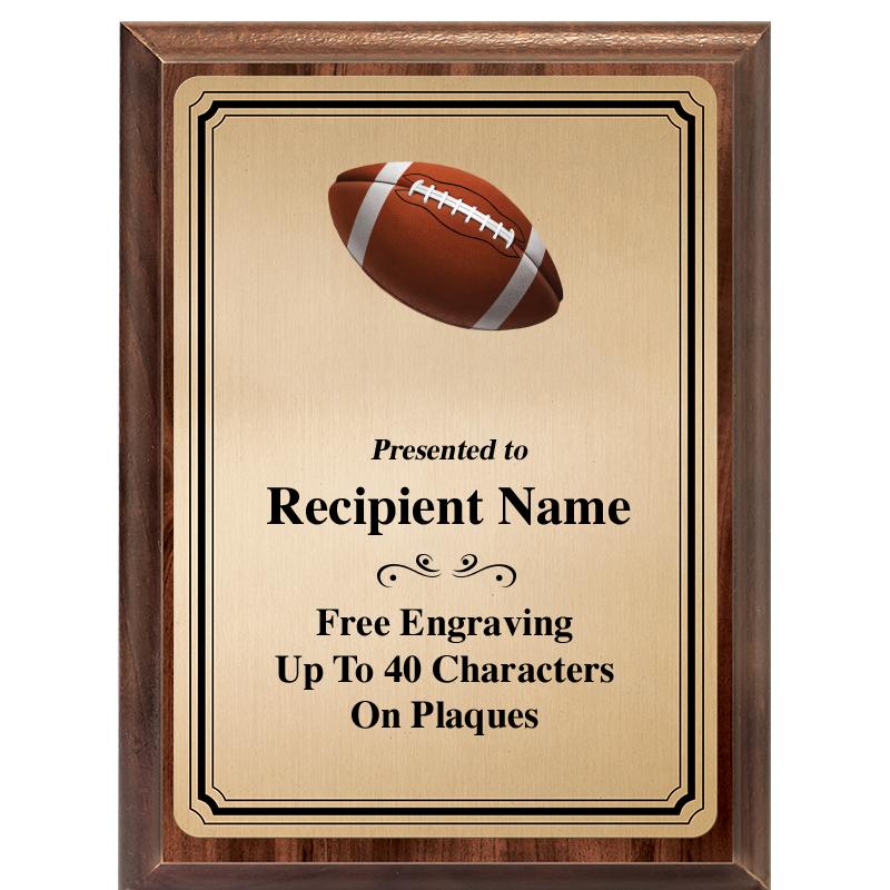 6X8 GOLD TRIO PLT WOOD PLQ