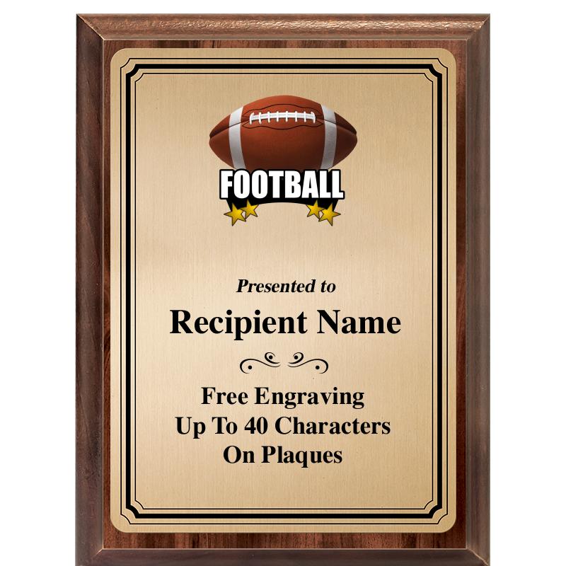 6X8 GOLD TRIO PLT WOOD PLQ