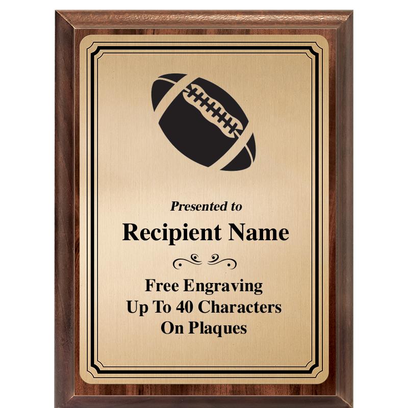 6X8 GOLD TRIO PLT WOOD PLQ