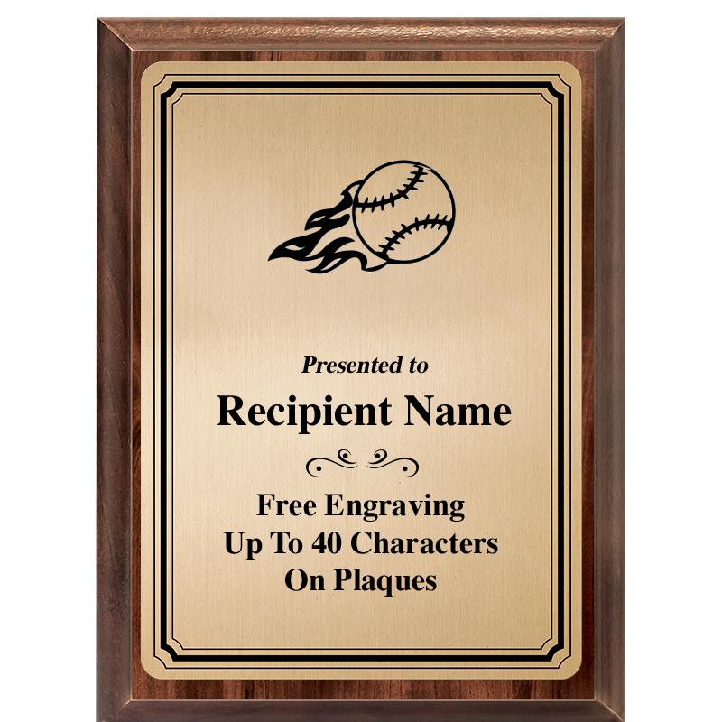 6X8 GOLD TRIO PLT WOOD PLQ