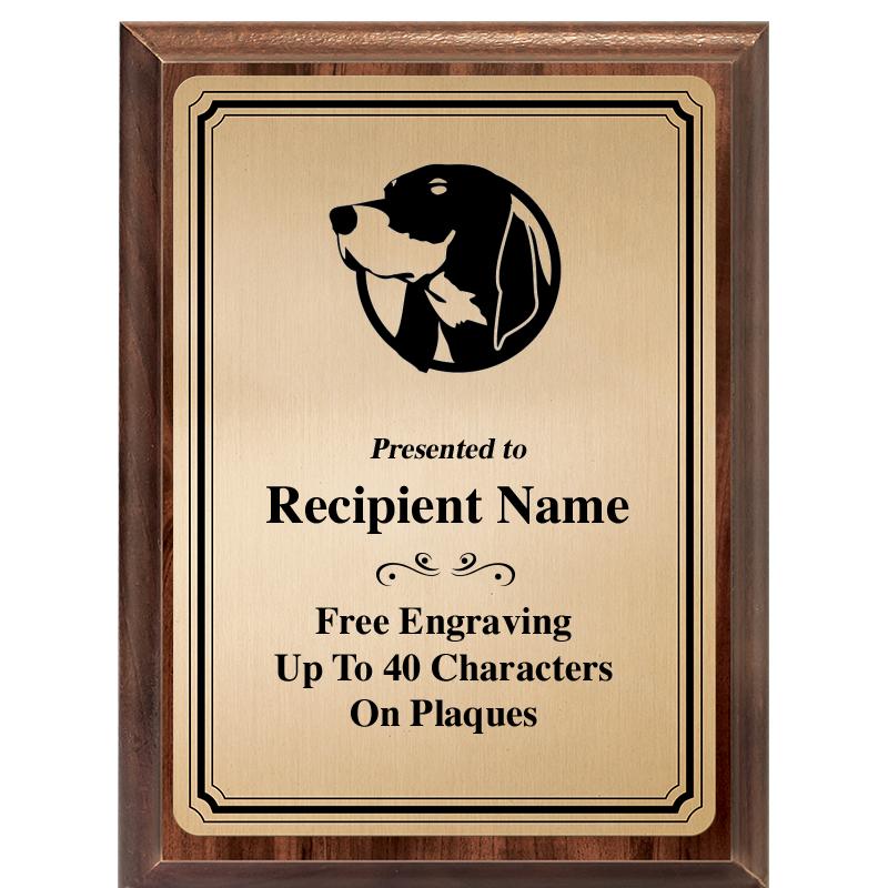 6X8 GOLD TRIO PLT WOOD PLQ