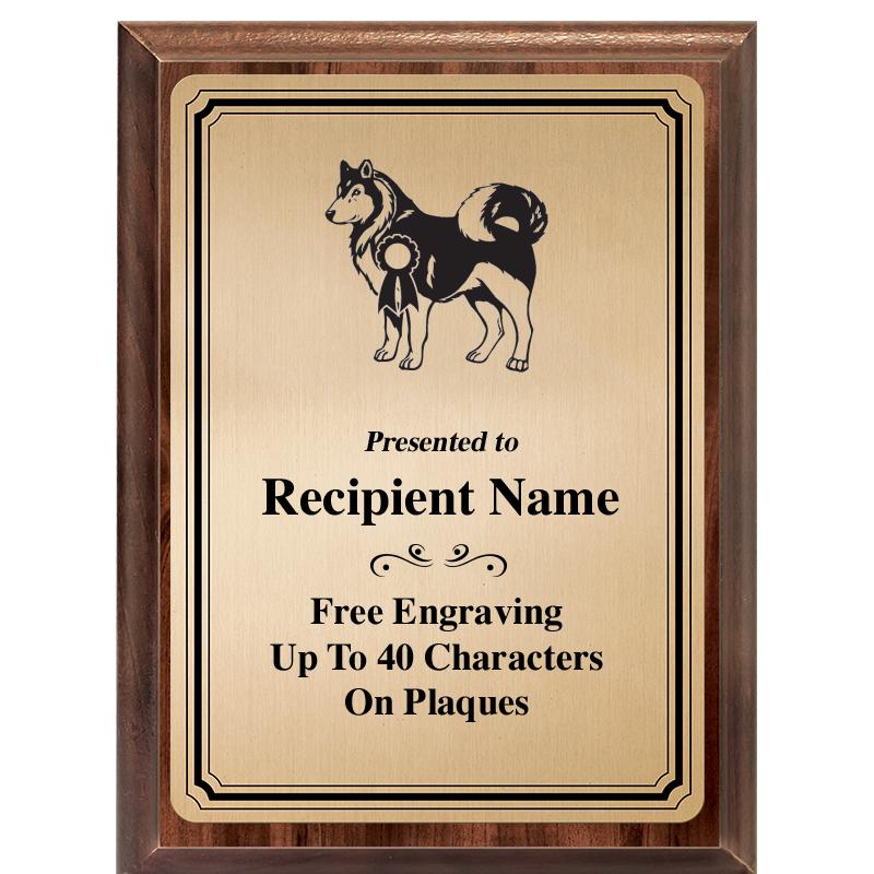 6X8 GOLD TRIO PLT WOOD PLQ