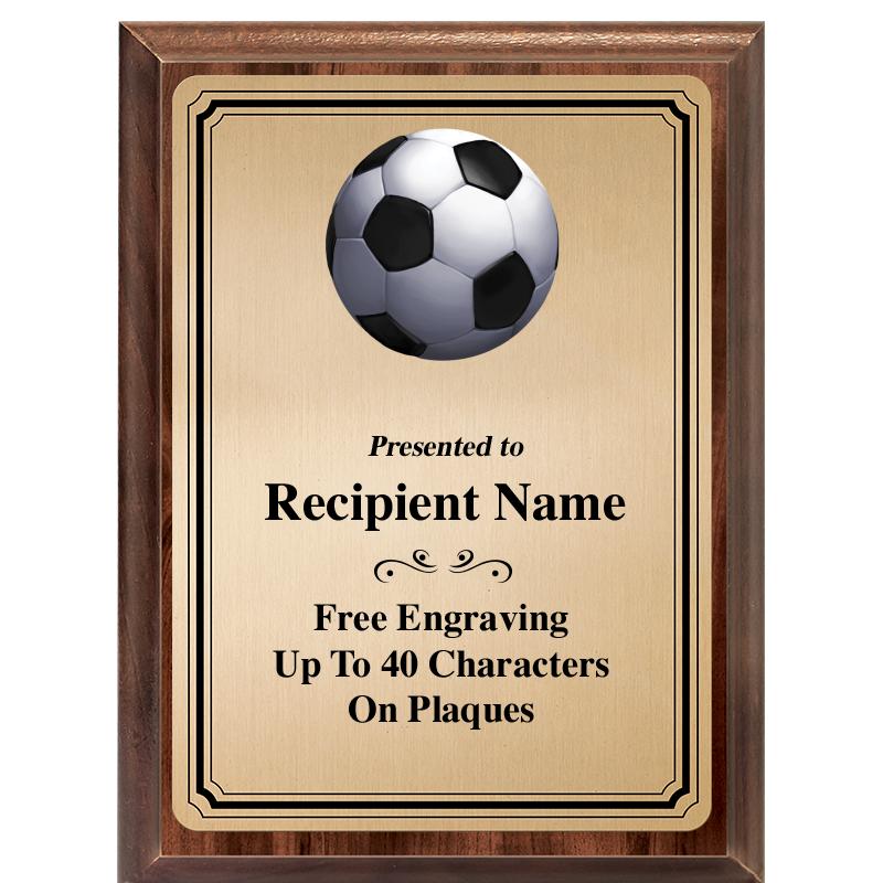 6X8 GOLD TRIO PLT WOOD PLQ