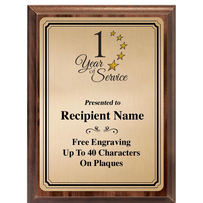 6X8 GOLD TRIO PLT WOOD PLQ