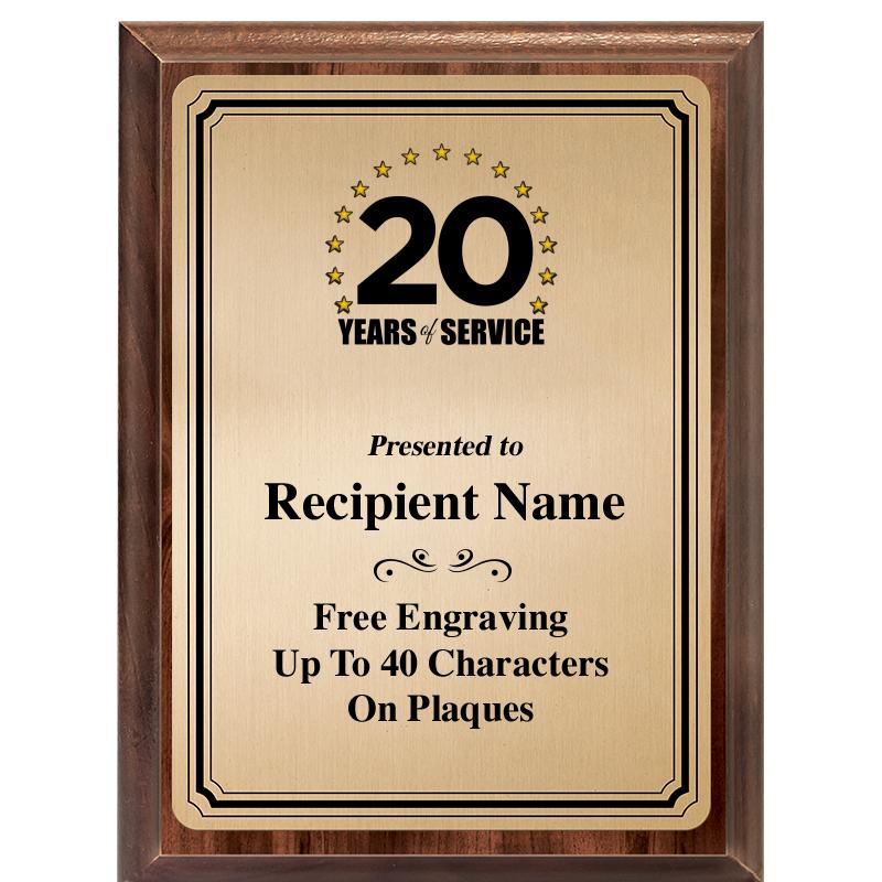 6X8 GOLD TRIO PLT WOOD PLQ