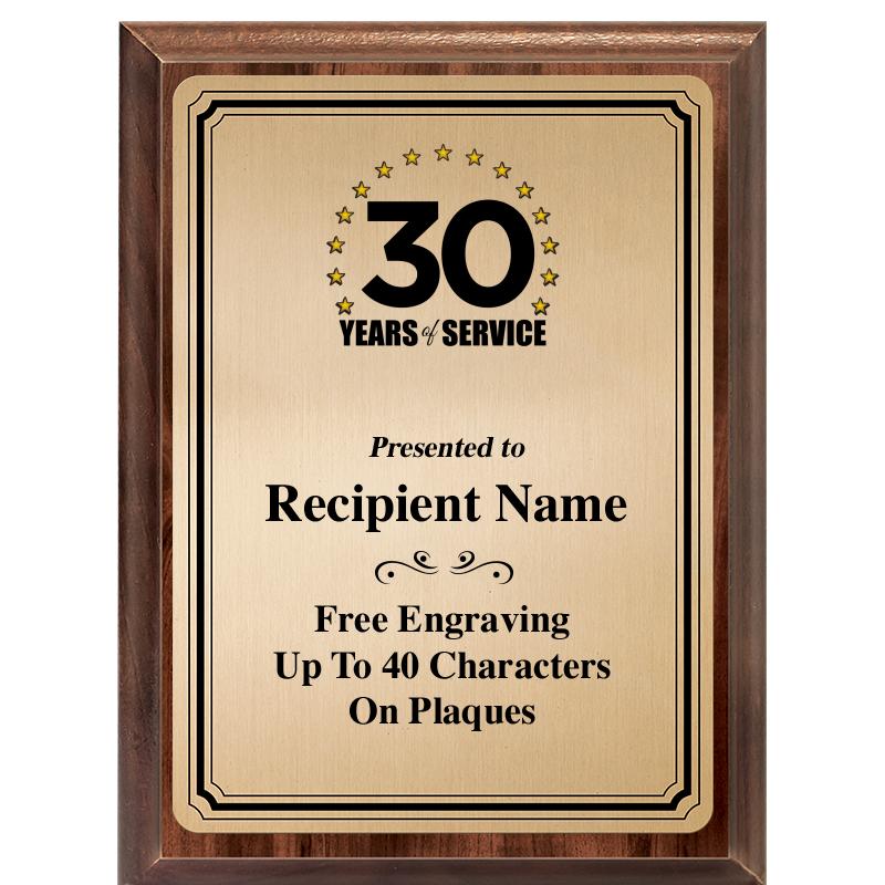 6X8 GOLD TRIO PLT WOOD PLQ